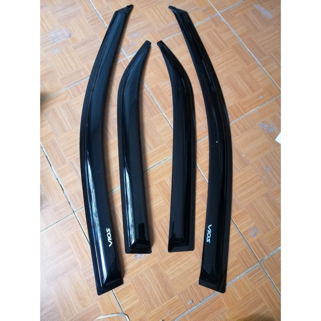 Bộ vè che mưa đen Toyota Vios form 2003-2013