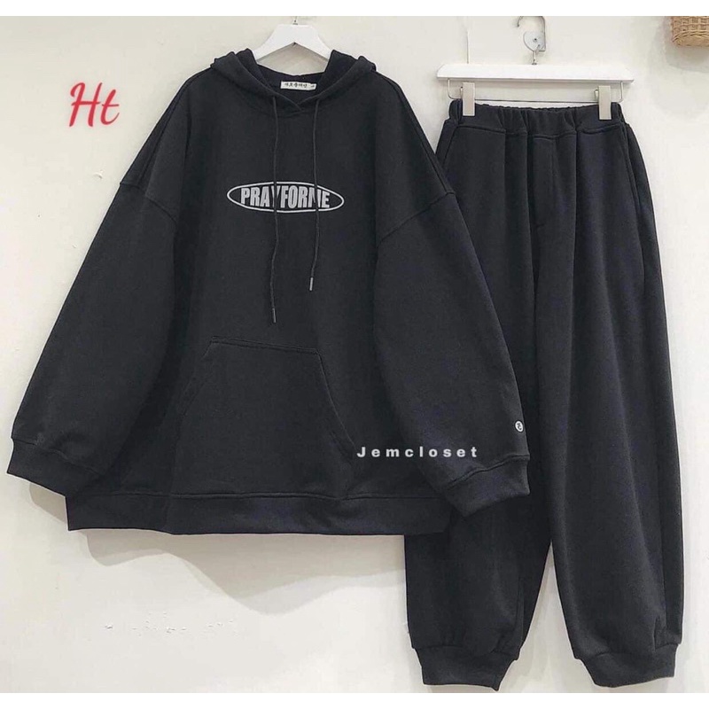 Bộ Pray chữ C chất nỉ ngoại H2 Chất Cotton Mát Mịn Thấm Hút Mồ Hôi In Hình Đẹp