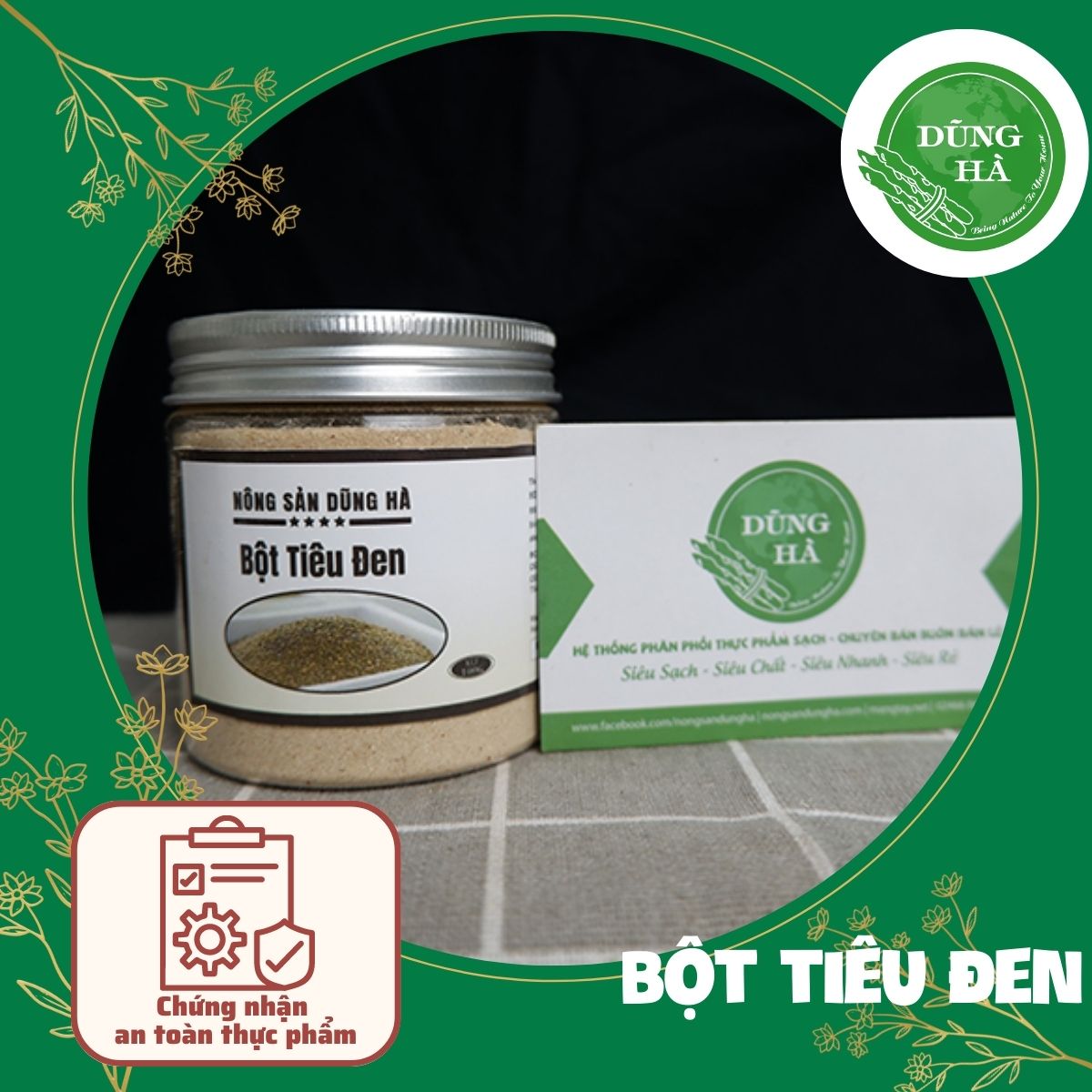 Bột tiêu đen nguyên chất 100%