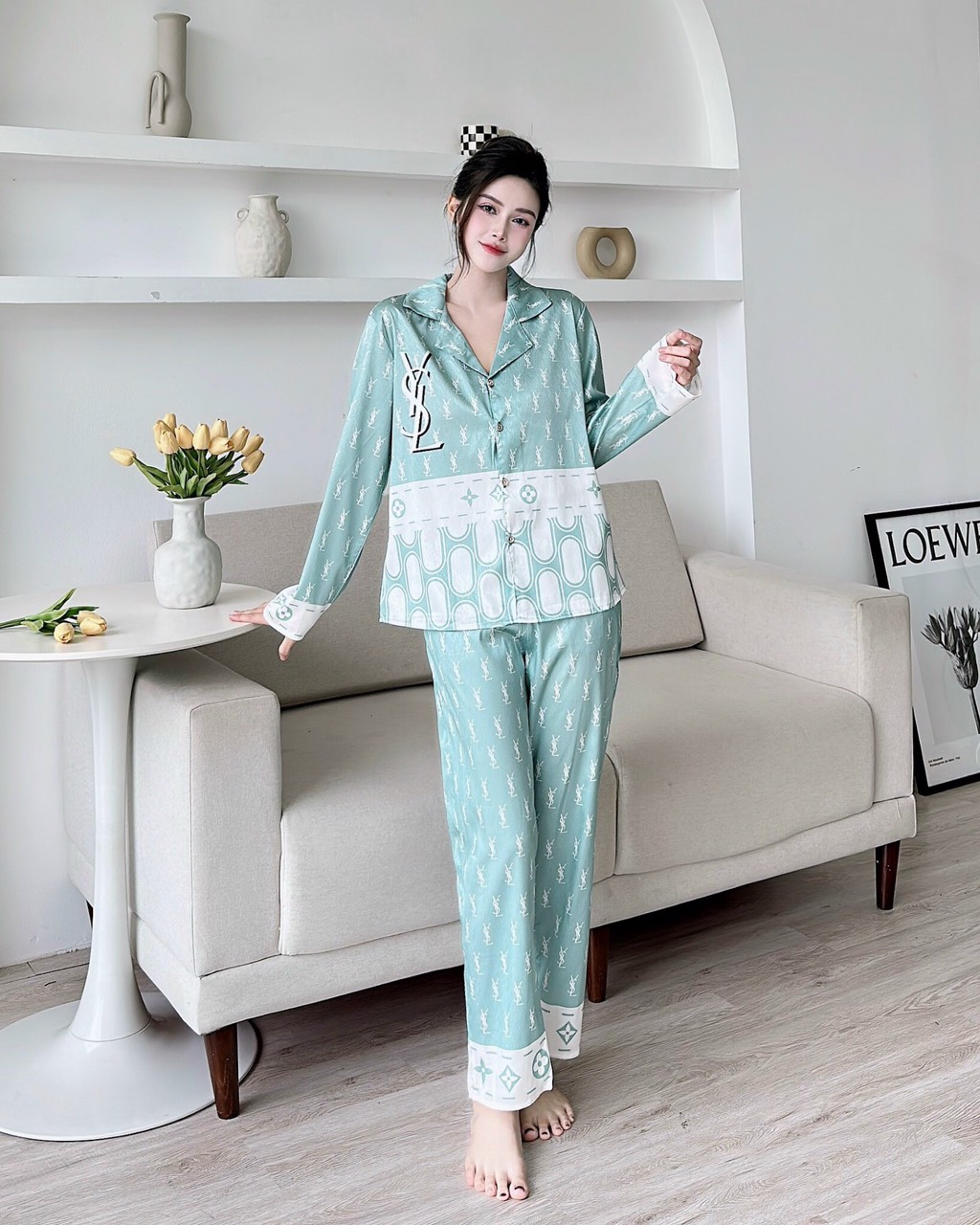 [Duy nhất 20H 10.11 - 13.11, Mua 2 giảm 10%] (Có big size) Set bộ lụa gấm xước cao cấp dài tay quần dài.