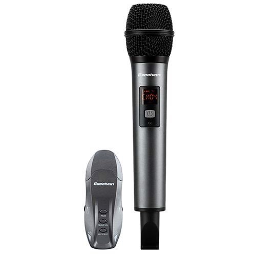 Micro karaoke không dây excelvan k18v - chất liệu kim loại chắc chắn, độ nhạy cao bắt sóng tốt, micro không dây đa năng phù hợp cho nhiều thiết bị amply, loa kéo - micro karaoke gia đình cao cấp bảo hành 12 tháng