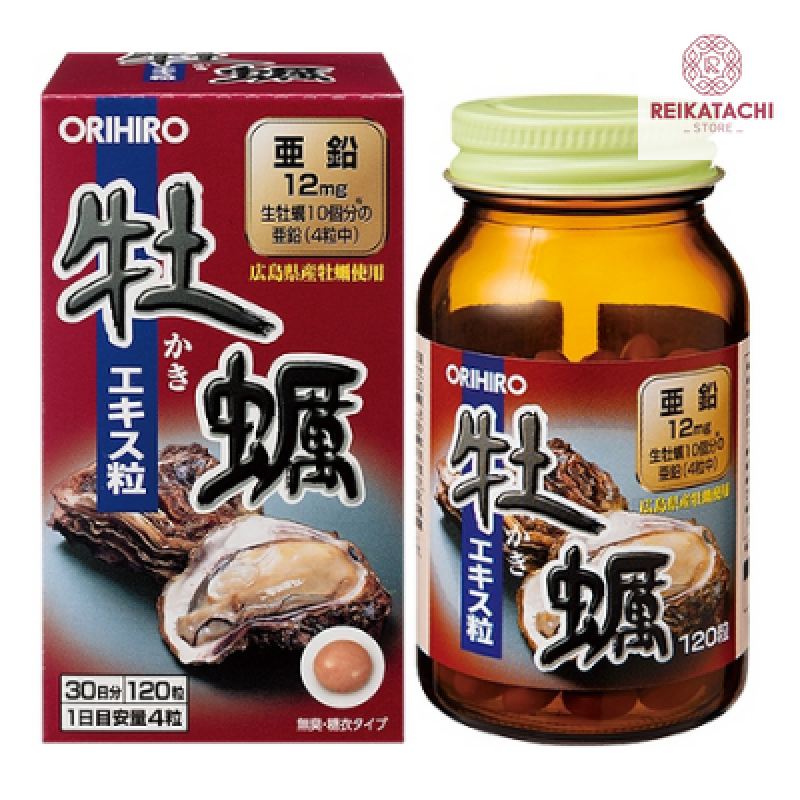 Viên uống tinh chất hàu tươi tăng cường sinh lý Orihiro Lọ 120 viên cao cấp