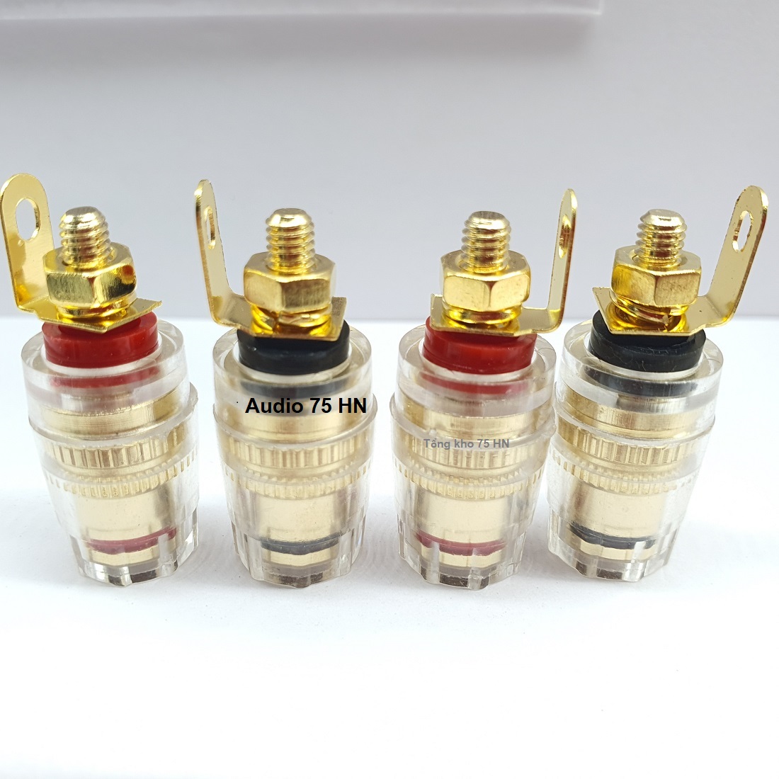 04 cái Jack cọc loa gim bắp chuối - Đầu đấu cọc loa loại cao cấp