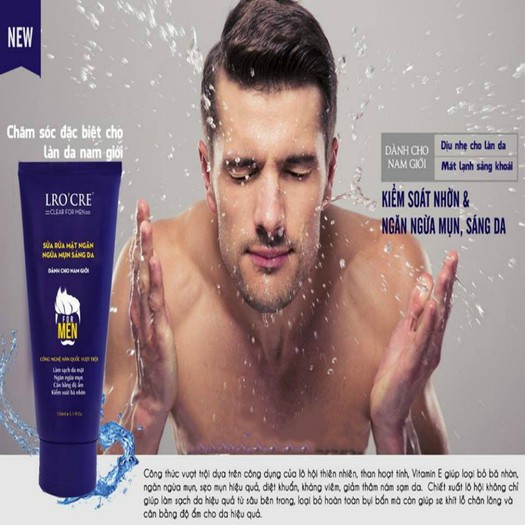 SỮA RỬA MẶT LROCRE DÀNH CHO NAM GIỚI (150ML)- TS02