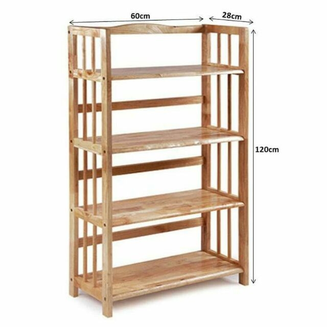 [HCM]Kệ sách gỗ 60cm - 4 tầng