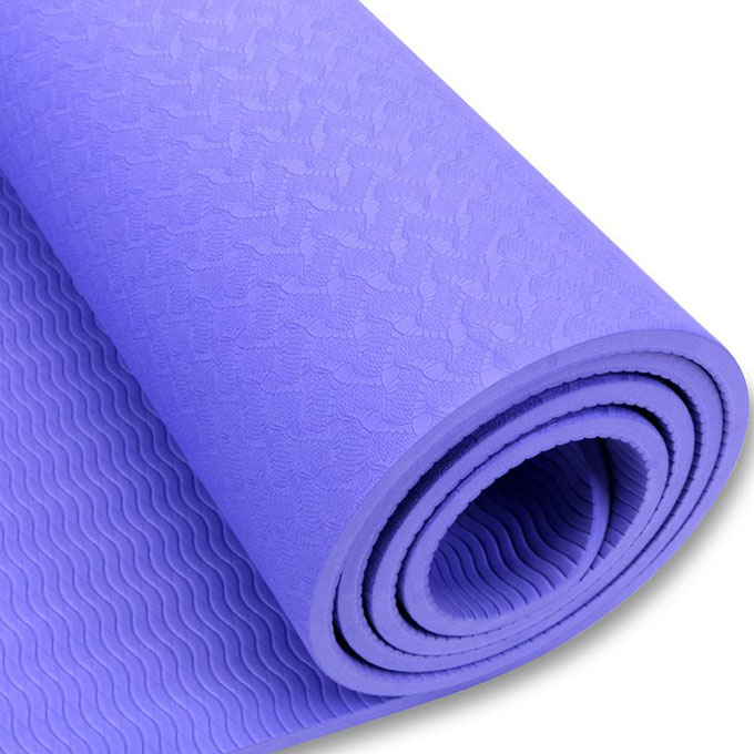Thảm yoga TPE 1 lớp định tuyến Xanh Ngọc Cao Cấp(dày 6mm và 8mm)-Tặng bao đựng thảm to chống nước | KHỞI NGUYÊN SPORT