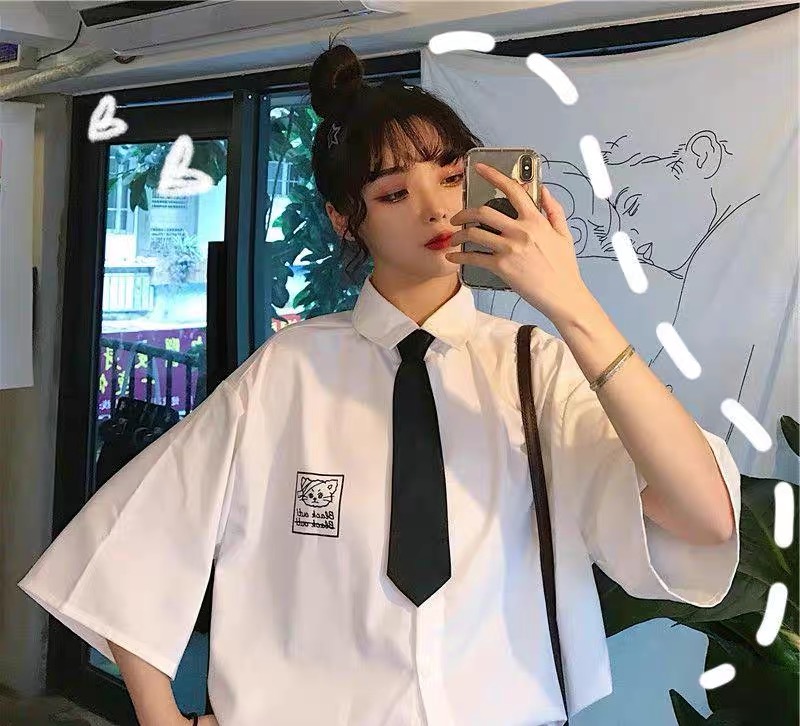 Áo sơ mi Mèo kèm cà vạt