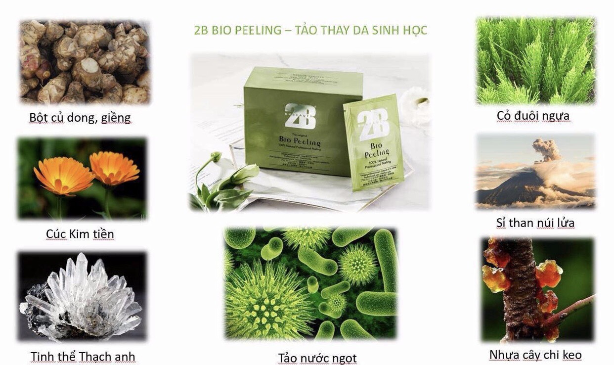 TẢO BỈ 2B BIO PEELING - THAY DA SINH HỌC