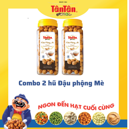 Combo 2 Đậu phộng Mè Tân Tân (240g/ hũ)