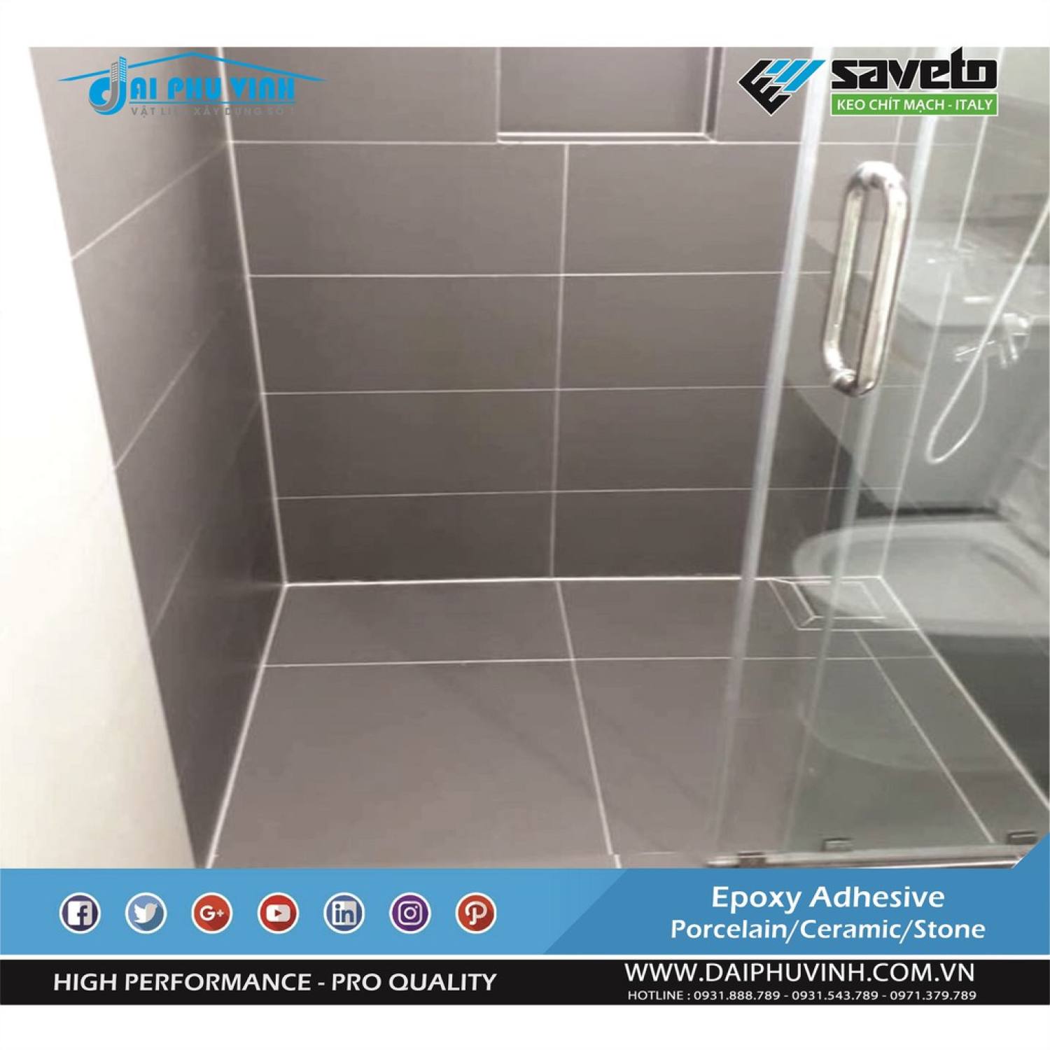 [lᴏại 1] Combo 5 chai keo chà ron SAVETO cao cấp dùng 60m2