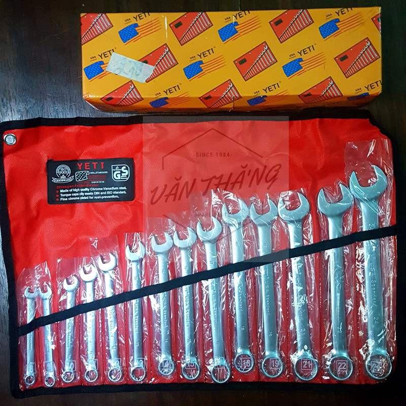 Bộ Chìa Khóa Yeti 8 đến 24mm Bộ cà lê, vòng miệng, cà lê tròng YETL 8-24, 8-32