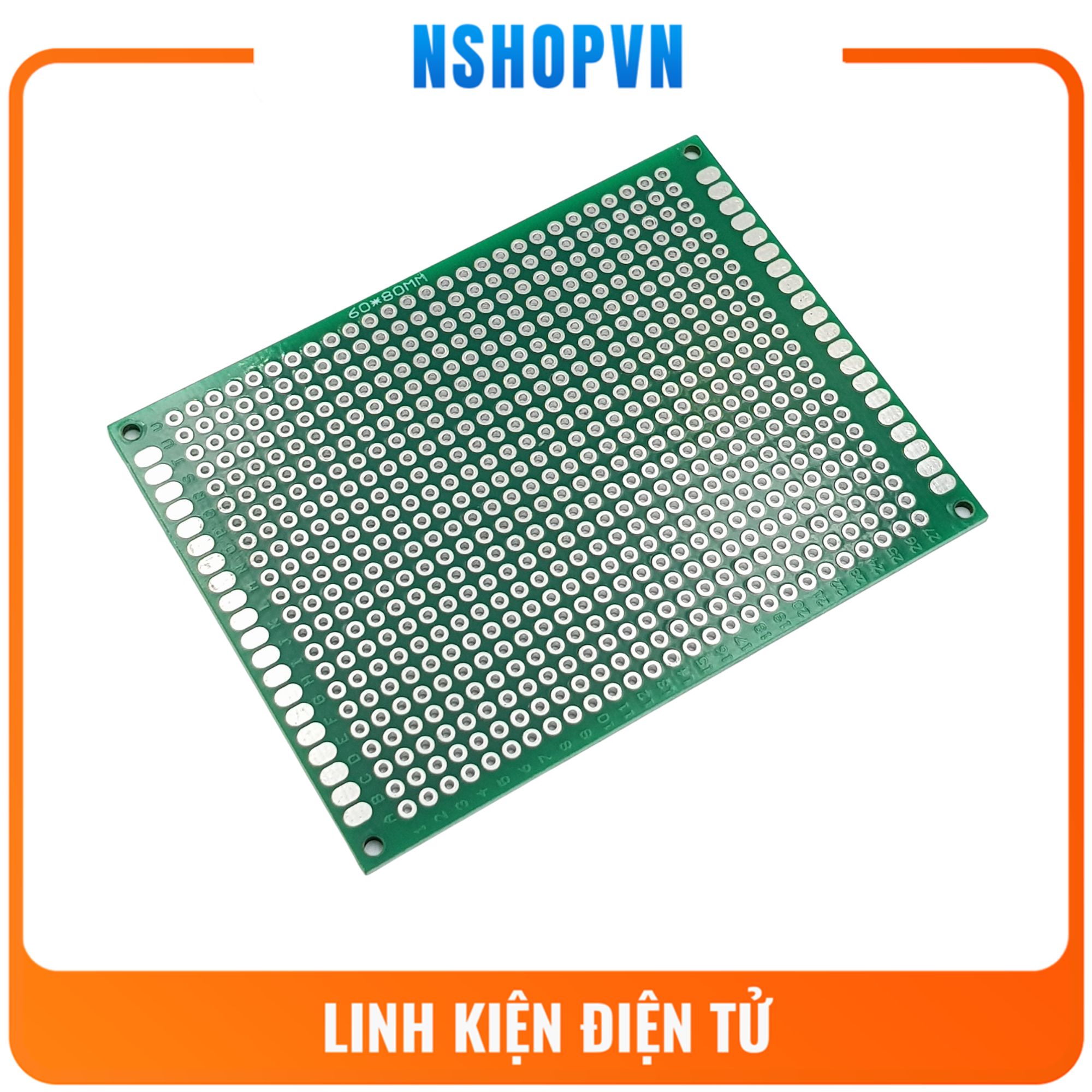 Test board hàn Bản mạch hàn 2 mặt 6x8cm sợi thủy tinh
