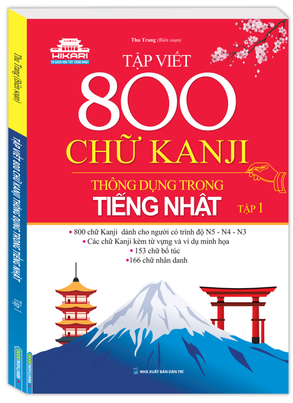 Fahasa - Tập Viết 800 Chữ Kanji Thông Dụng Trong Tiếng Nhật - Tập 1
