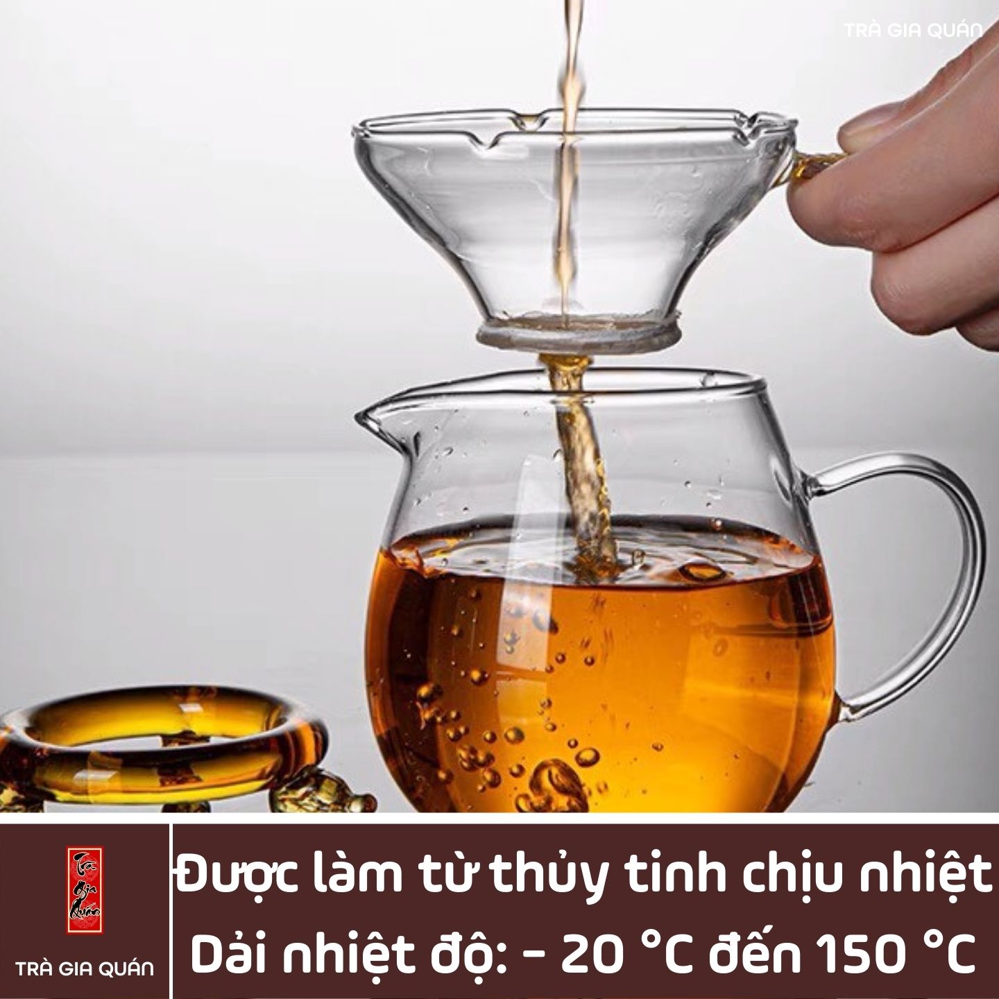 Tống Trà Thủy Tinh Chịu Nhiệt Cao Cấp TT19