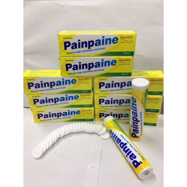 Painpaine Viên ngậm ben ben giai pháp cho viêm họng hạt, ngứa họng, ho rát họng kv tại họng diệt vi khuẩn