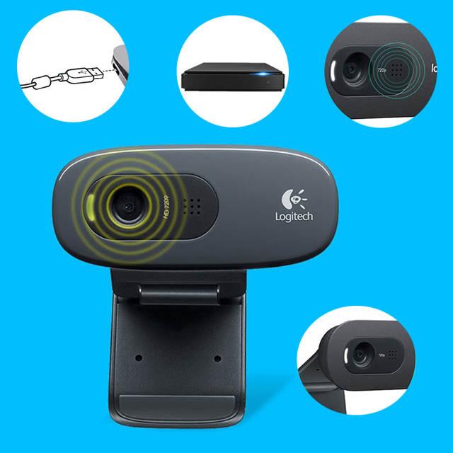 Webcam Logitech C270 HD 720P (Đen) - Bảo Hành 2 Năm