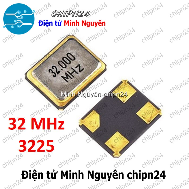[3 con] (K357) Thạch anh Dán 3225 32M (4 chân 3.2x2.5mm 32MHz) - HH005552