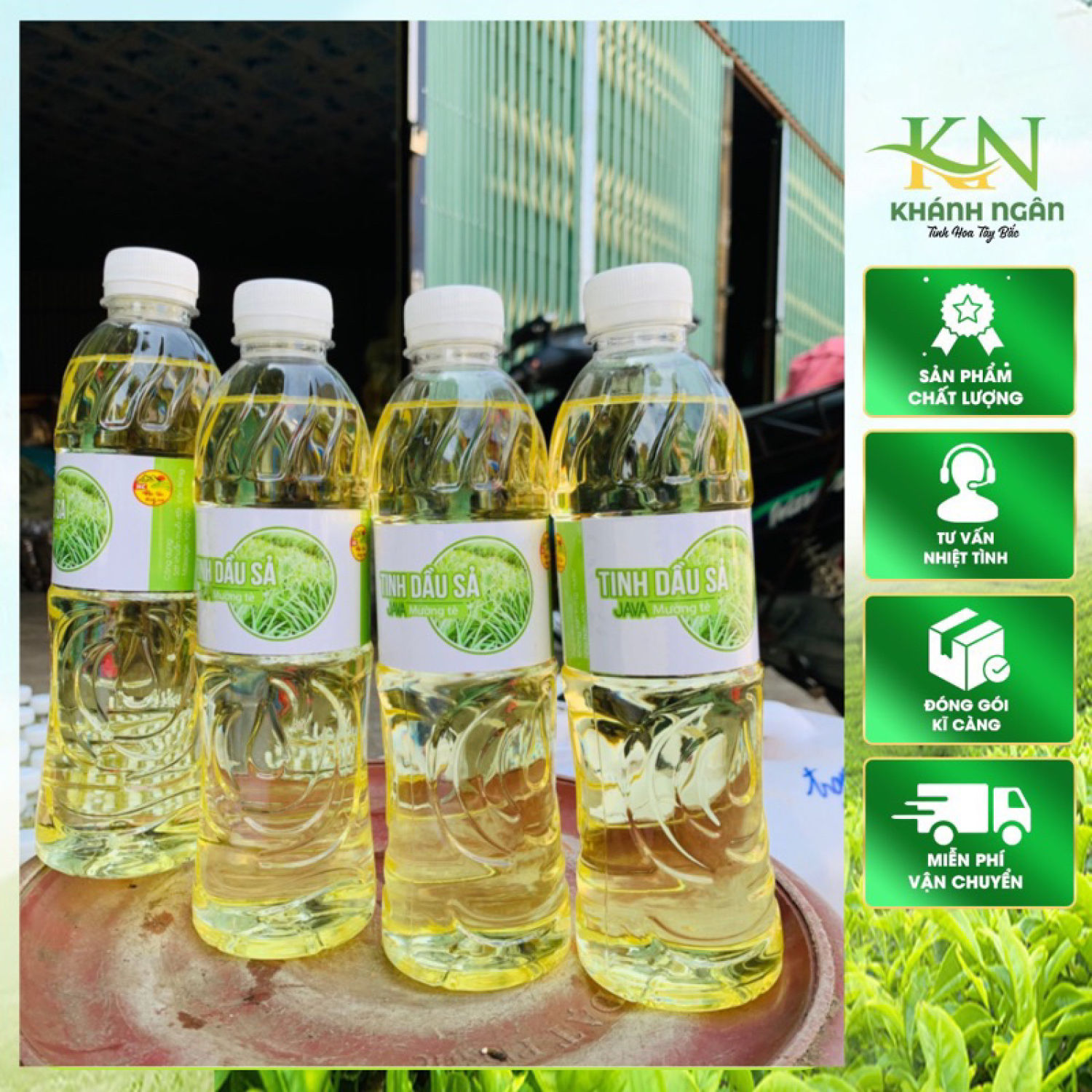 Tinh dầu sả java nguyên chất Mường Tè, Lai Châu chưng cất thủ công thơm, khử mùi, đuổi muỗi, đuổi côn trùng, xông phòng. Tinh dầu xả xã Java, sả chanh của người đồng bào xã Thu Lũm
