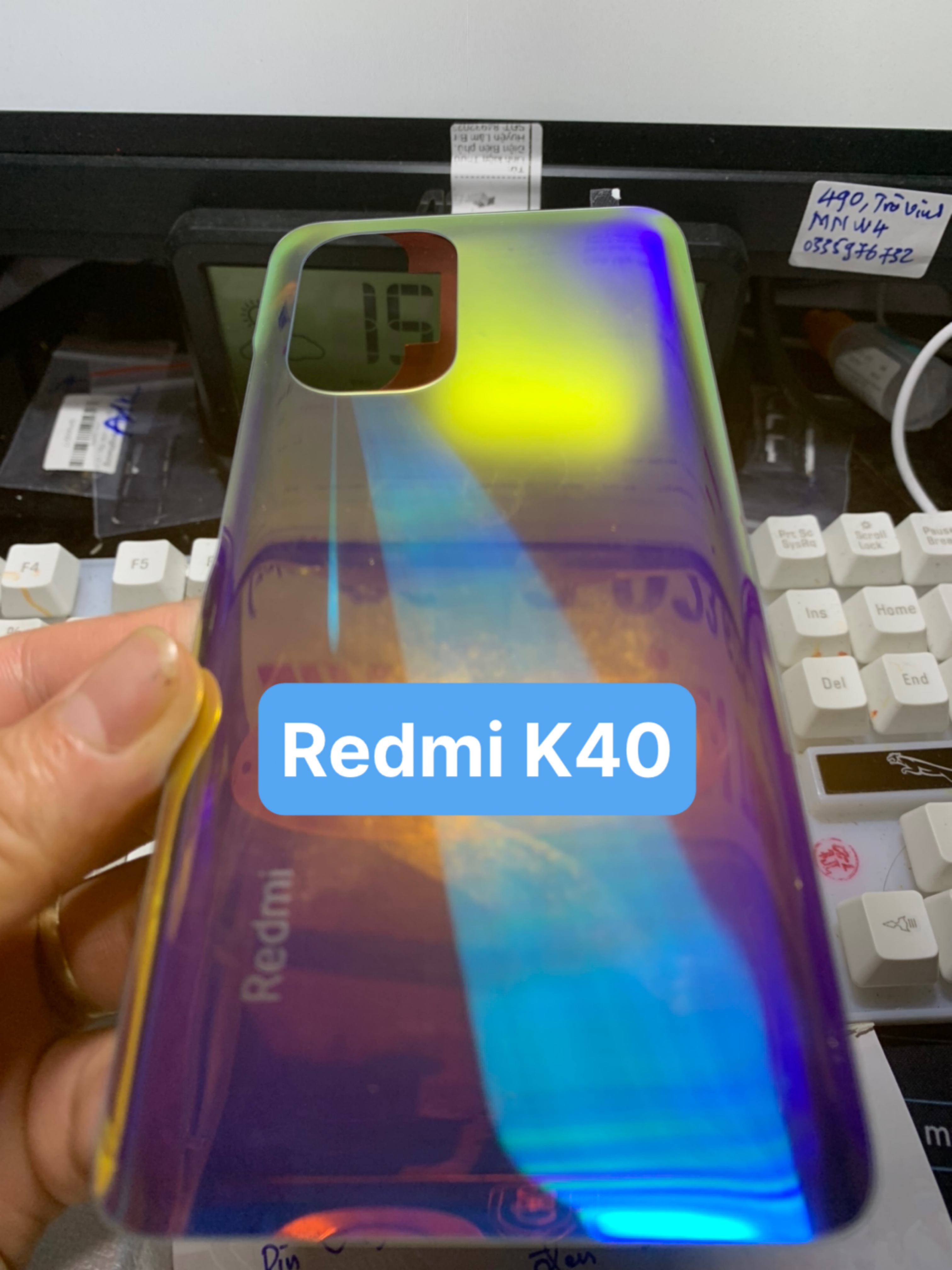 Kính lưng / Nắp lưng điện thoại Xiaomi redmi K40