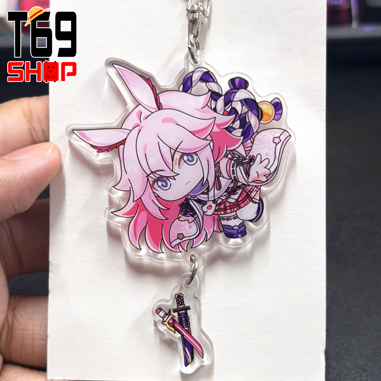 Móc khóa mica game Honkai Impact 3 - Cute ver (Loại cao cấp - Hình in ép giữa 2 mặt mica) [T69 Shop]