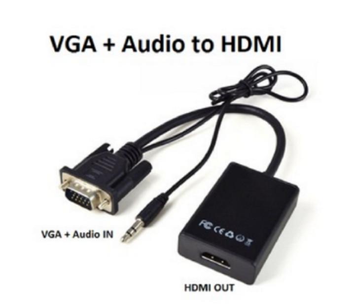 CÁP CHUYỂN ĐỔI TỪ CỔNG VGA SANG CỔNG HDMI CÓ ÂM THANH