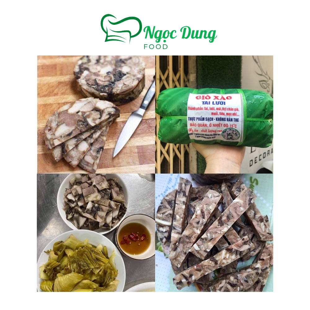 Giò xào tai lưỡi, giò thủ 1kg (giao tphcm)