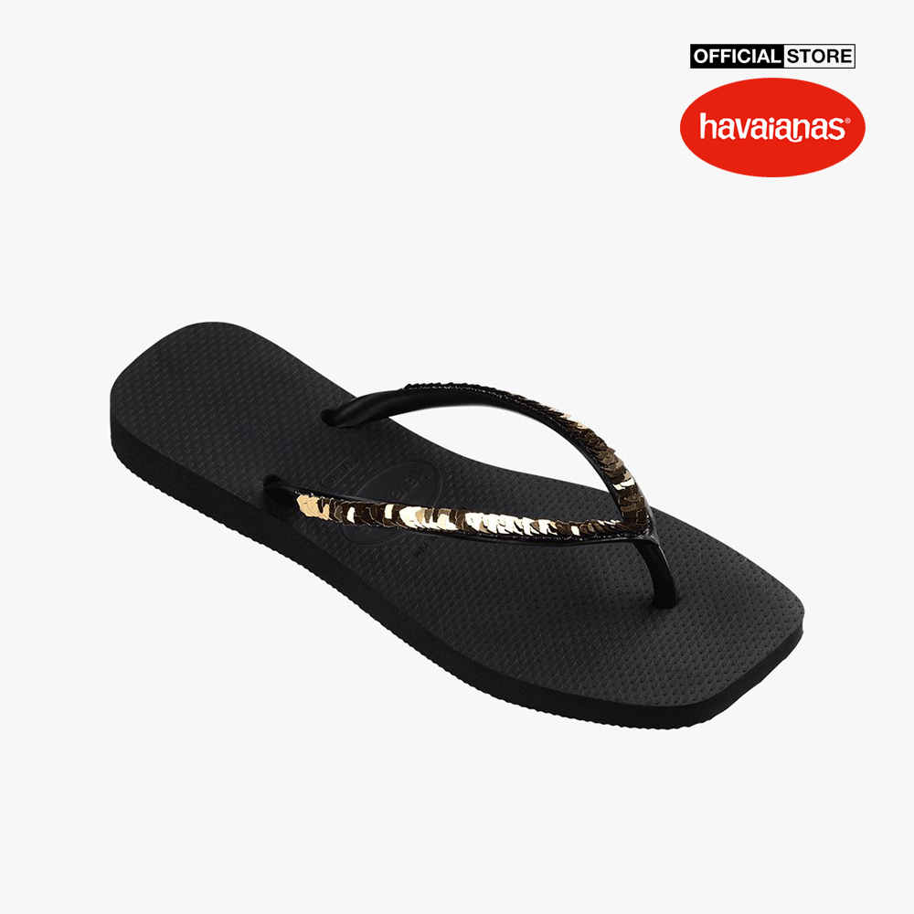 [Deal độc quyền + Voucher đến 125K + Freeship + 20h 04.05 - 07.05] HAVAIANAS - Dép kẹp nữ Slim Square Magic Sequin 4148272-0090