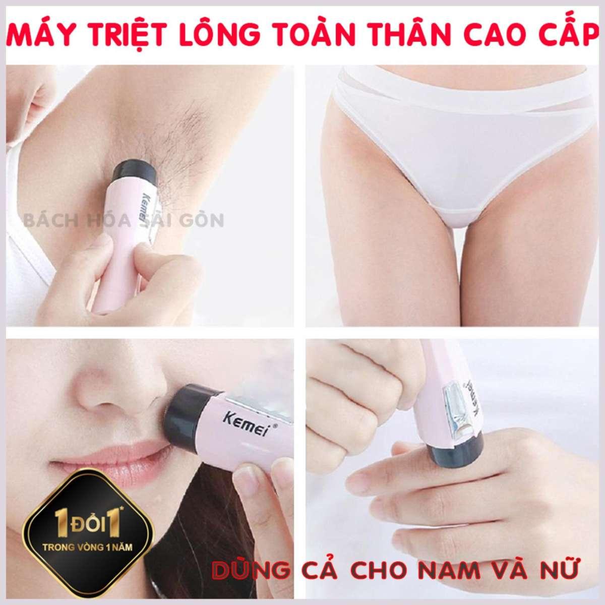 Máy triệt lông vĩnh viễn, Máy tẩy lông mu, Cách tẩy lông vĩnh viễn tại nhà, Triệt lông mu, May cao long - Máy cạo lông nách Kemei SNS01 dòng cao cấp