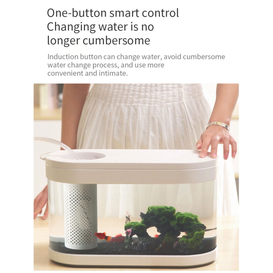 Bể cá thông minh XIAOMI Descriptive Geometry Amphibious Ecological Lazy Fish Tank