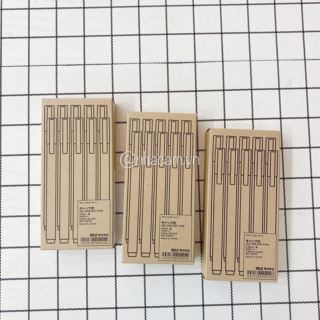 [Lẻ 1] Ruột Refill Bút Gel Muji Nhà Cam (Pick Store, Có Bill)