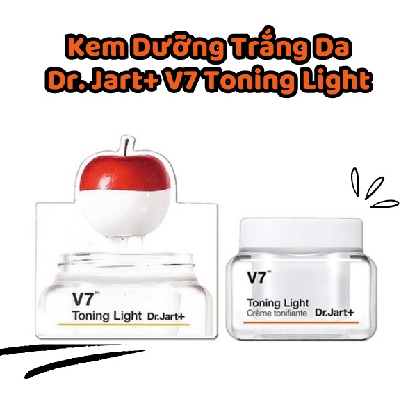 Kem dưỡng trắng da v7 dr.jart toning light