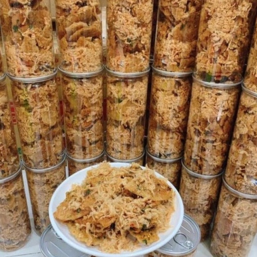1 KG- Cơm cháy mắm hành lắc chà bông xù