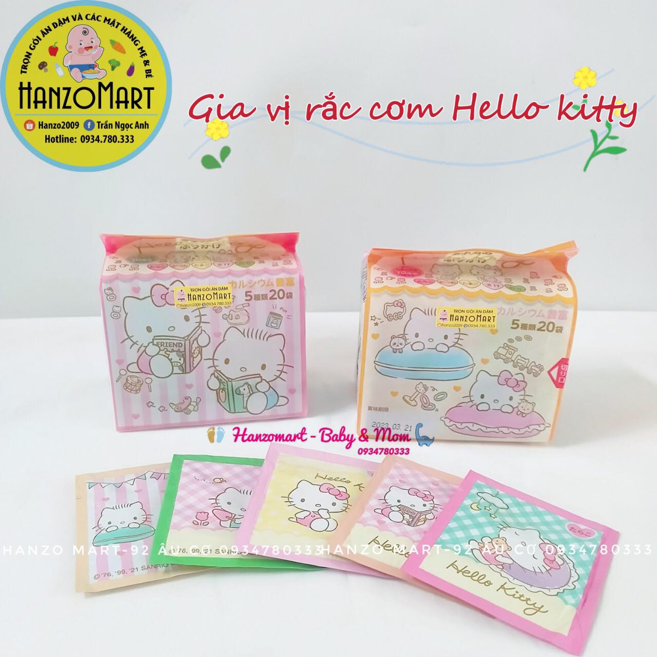 Gia vị rắc cơm cho bé ăn dặm Hello Kitty