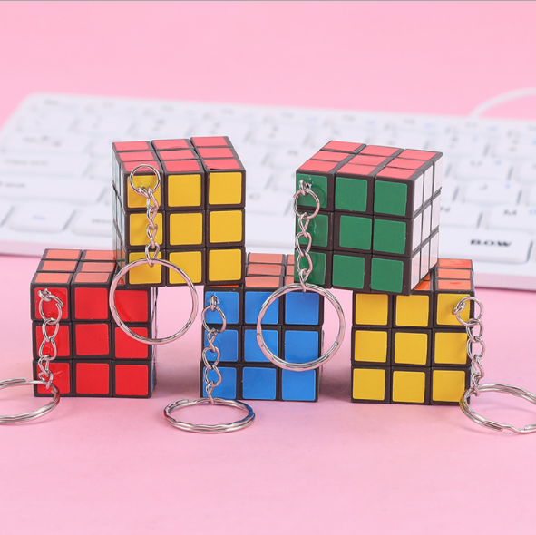 [HCM][ĐỒ CHƠI TRẺ EM] Móc Khóa Rubik 3cm x 3cm Thú Vị
