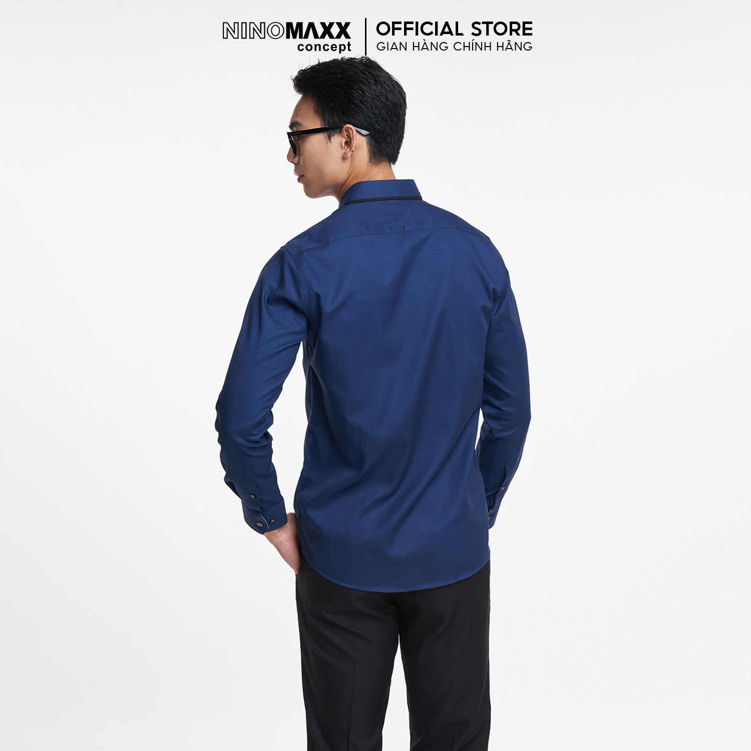 [CÒN SIZE M] Áo Sơ Mi Nam Tay Dài Công Sở Slim Fit N&M Thương Hiệu NINOMAXX 1902020
