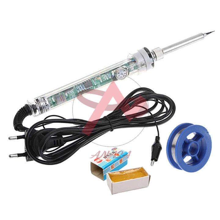 Mỏ hàn chì điều chỉnh nhiệt độ No.907 60W ( tặng 01 thiếc sunchi và nhựa thông hộp )