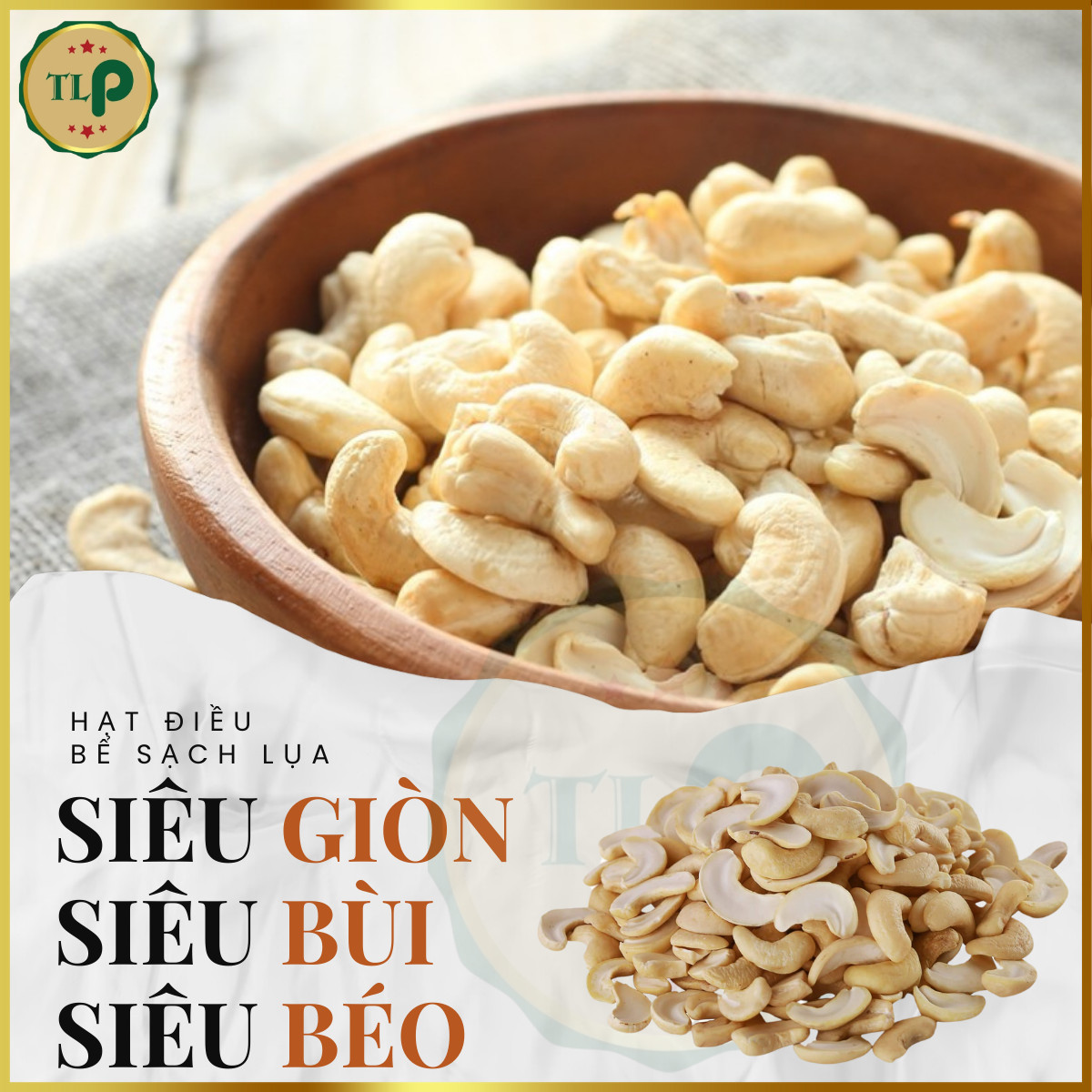 HẠT ĐIỀU RANG MUỐI VỠ TÂN LỘC PHÁT HŨ 500G