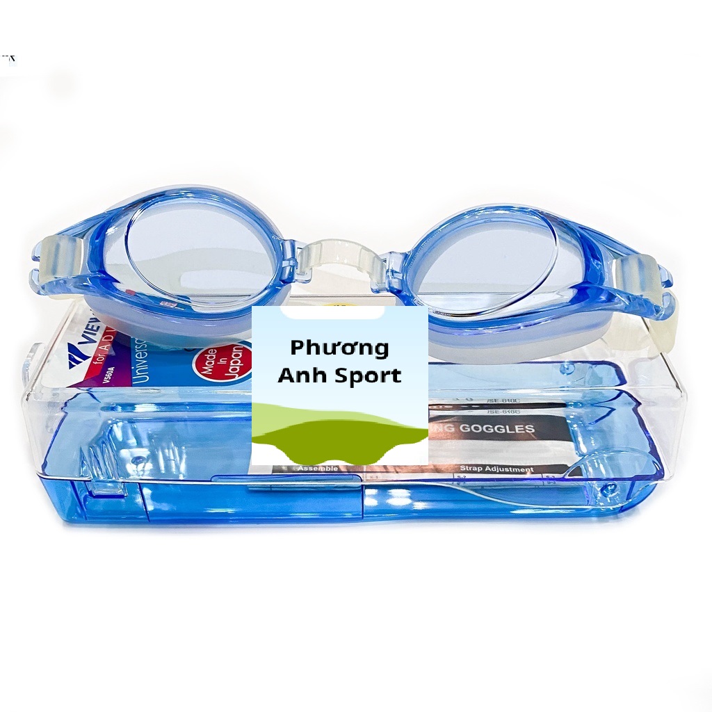Kính bơi người lớn v560a chống mờ chống chói cầu kính điều chỉnh trực tiếp cao cấp view nhật chính hãng