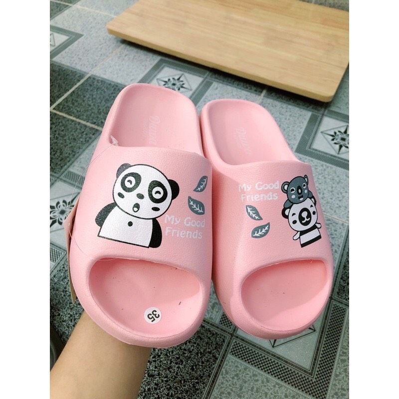 [HCM](Hàng Chính Hãng) Dép Đế Bánh Mì in hình con vịt / Gấu trúc/ Phong cách Thái Lan siêu hot/ Thương hiệu DuWa QN003