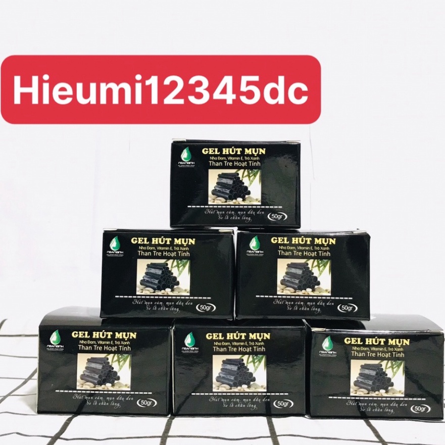 Gel lột mụn than tre hoạt tính Ngân Bình - Gel hút mụn cám,mụn đầu đen, mụn ẩn, gel hút mụn than tre hoạt tính