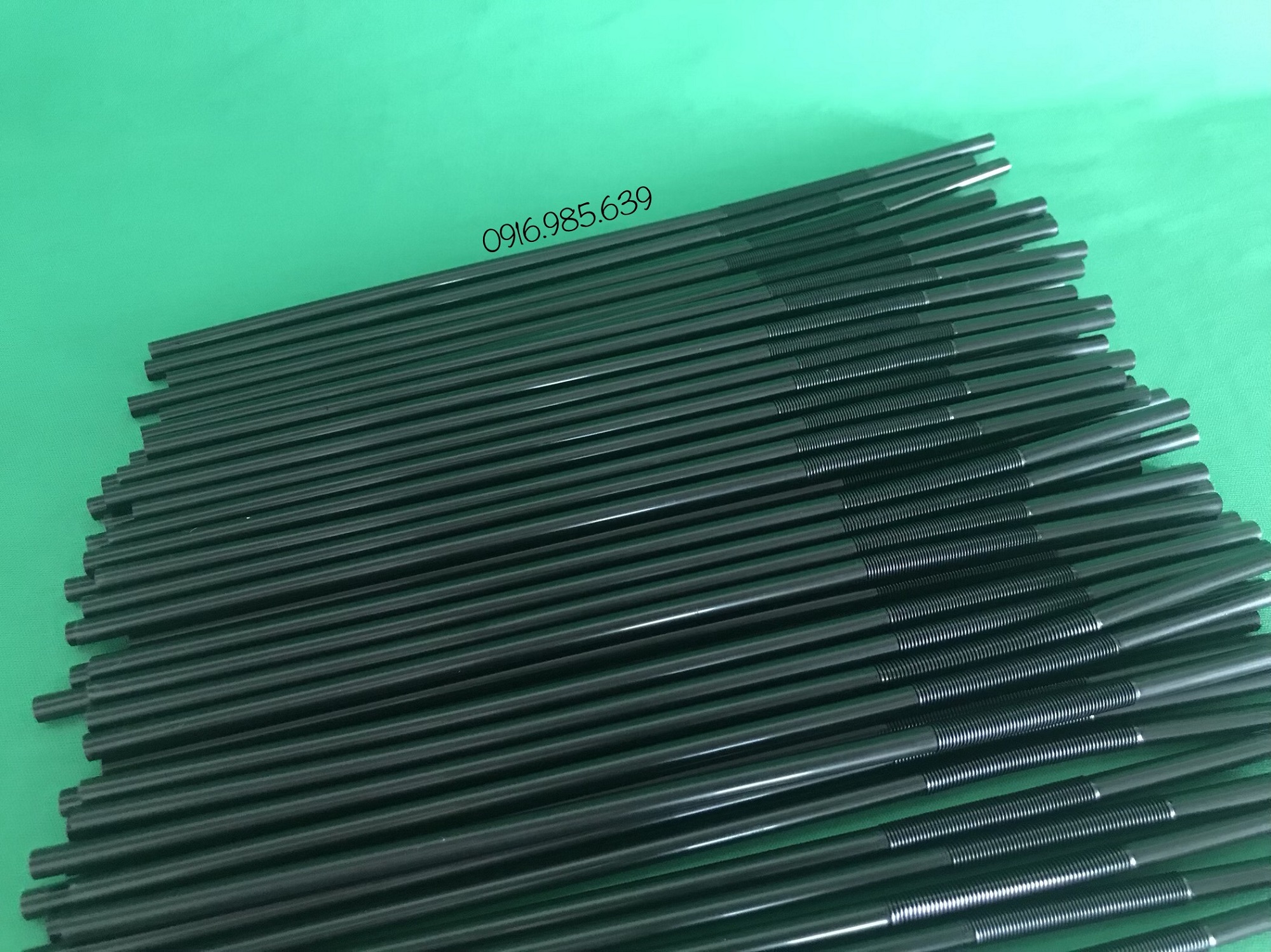 10 bịch ống hút nghệ thuật đen