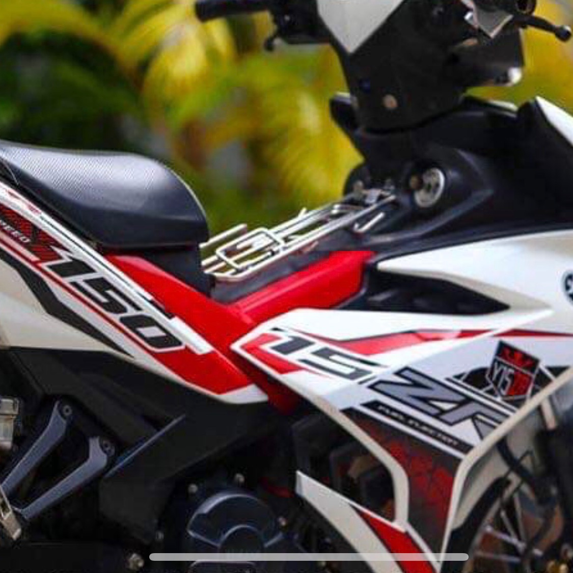 Tem rời exciter 150 Y15ZR trắng đỏ