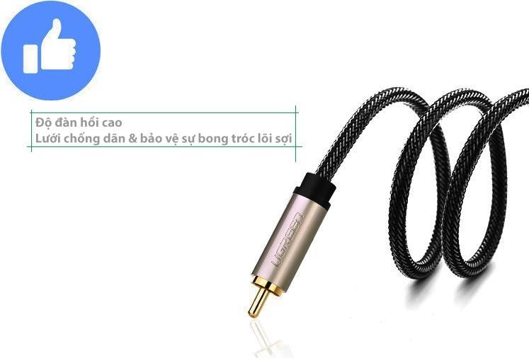 Cáp âm thanh số Coaxial 2m Ugreen AV133 UG-20738