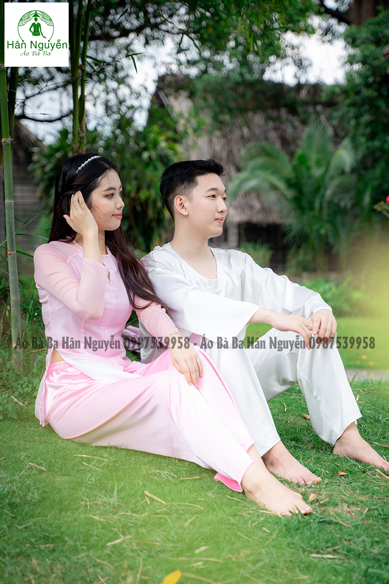 Bộ Bà Ba Nam ( Tặng Khăn Rằn )
