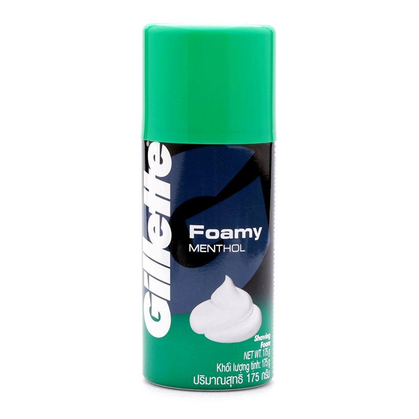 Bọt cạo râu Gillette Foamy Methol hương Bạc Hà 175g