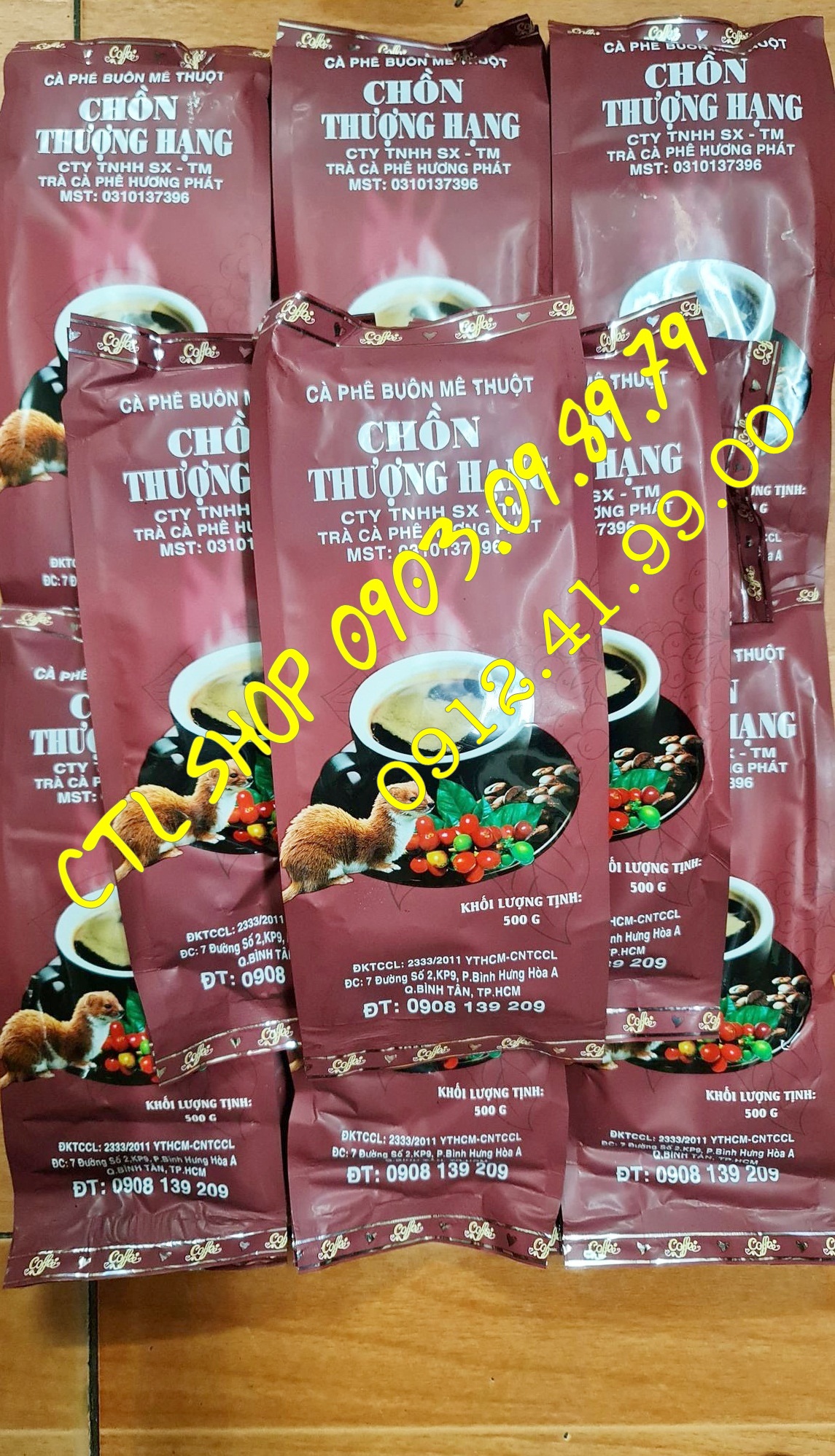 Cà Phê Chồn Thượng Hạng ( Đặc Biệt ) Gói 500gr