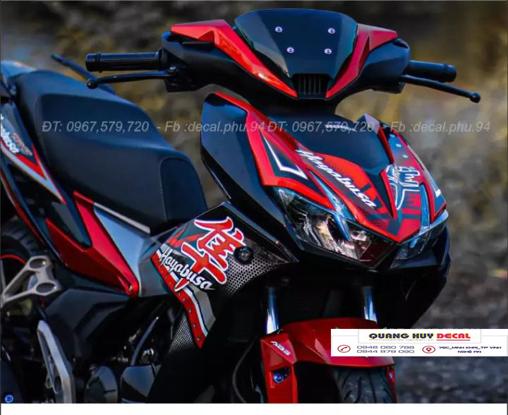 Tem trùm winner x đỏ đen - Độ dán team trùm decal xe máy winner x xanh ngọc đen - Team trùm decal xe máy winner x rẻ đẹp và chất