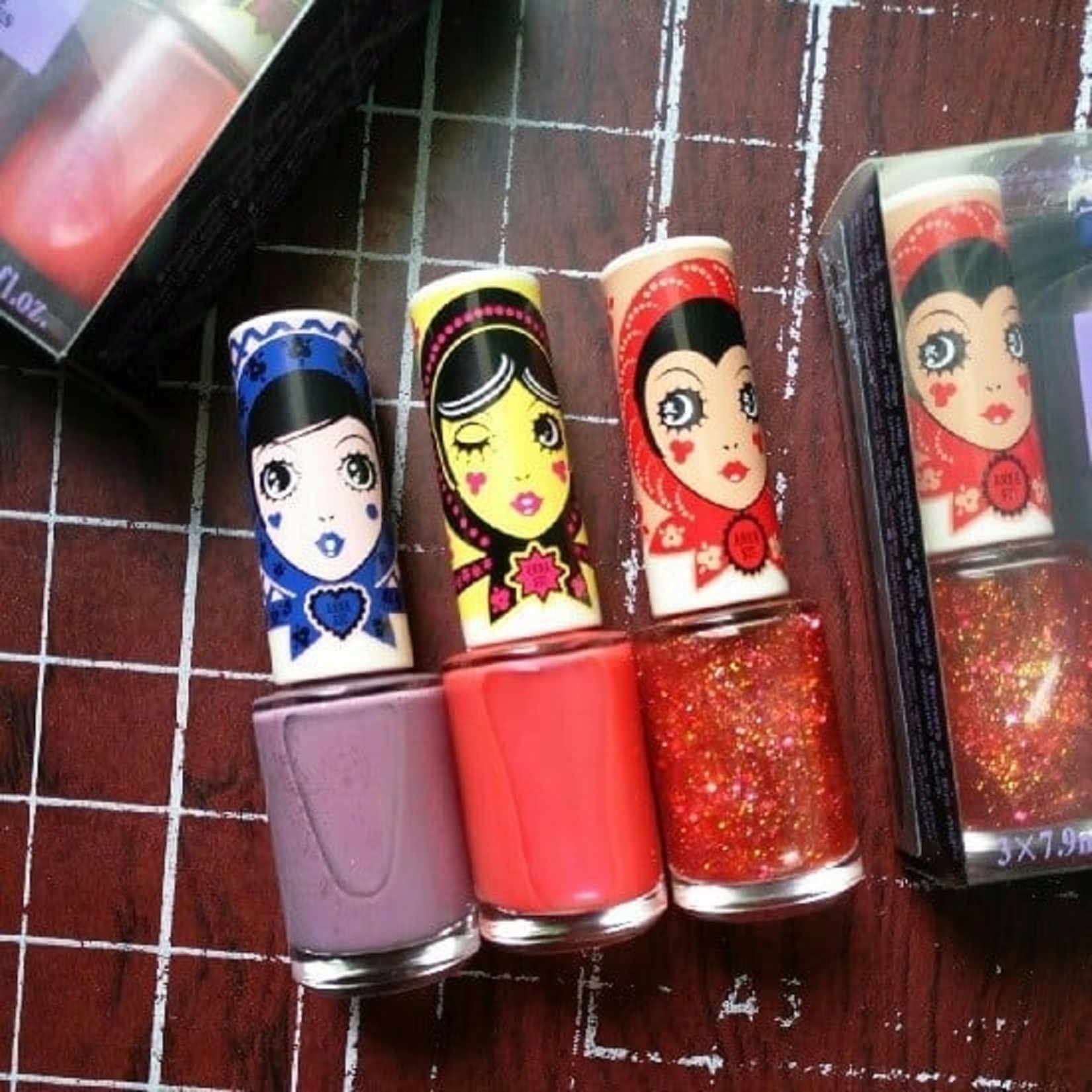Sơn móng tay cao cấp Anna Sui/ Nhật - Set 3 chai