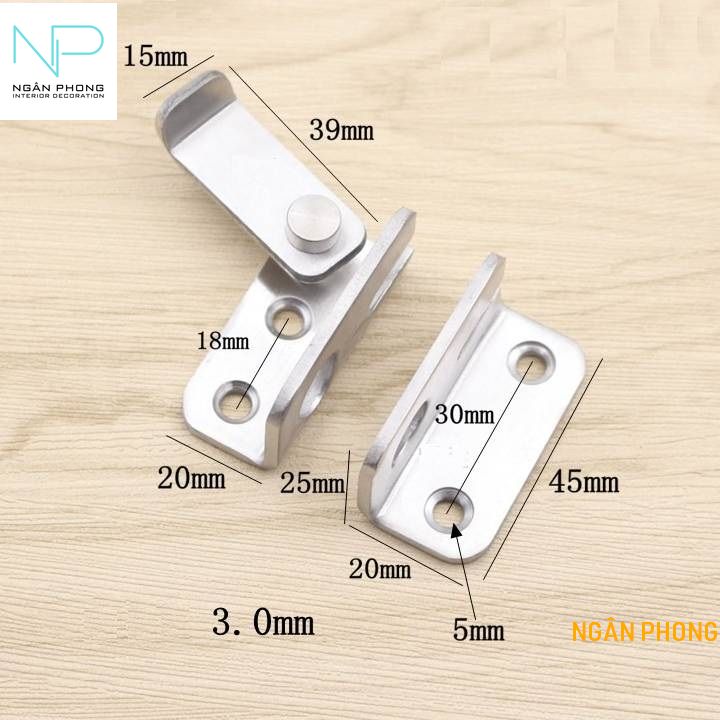 [HCM]CHỐT KHÓA AN TOÀN INOX 201