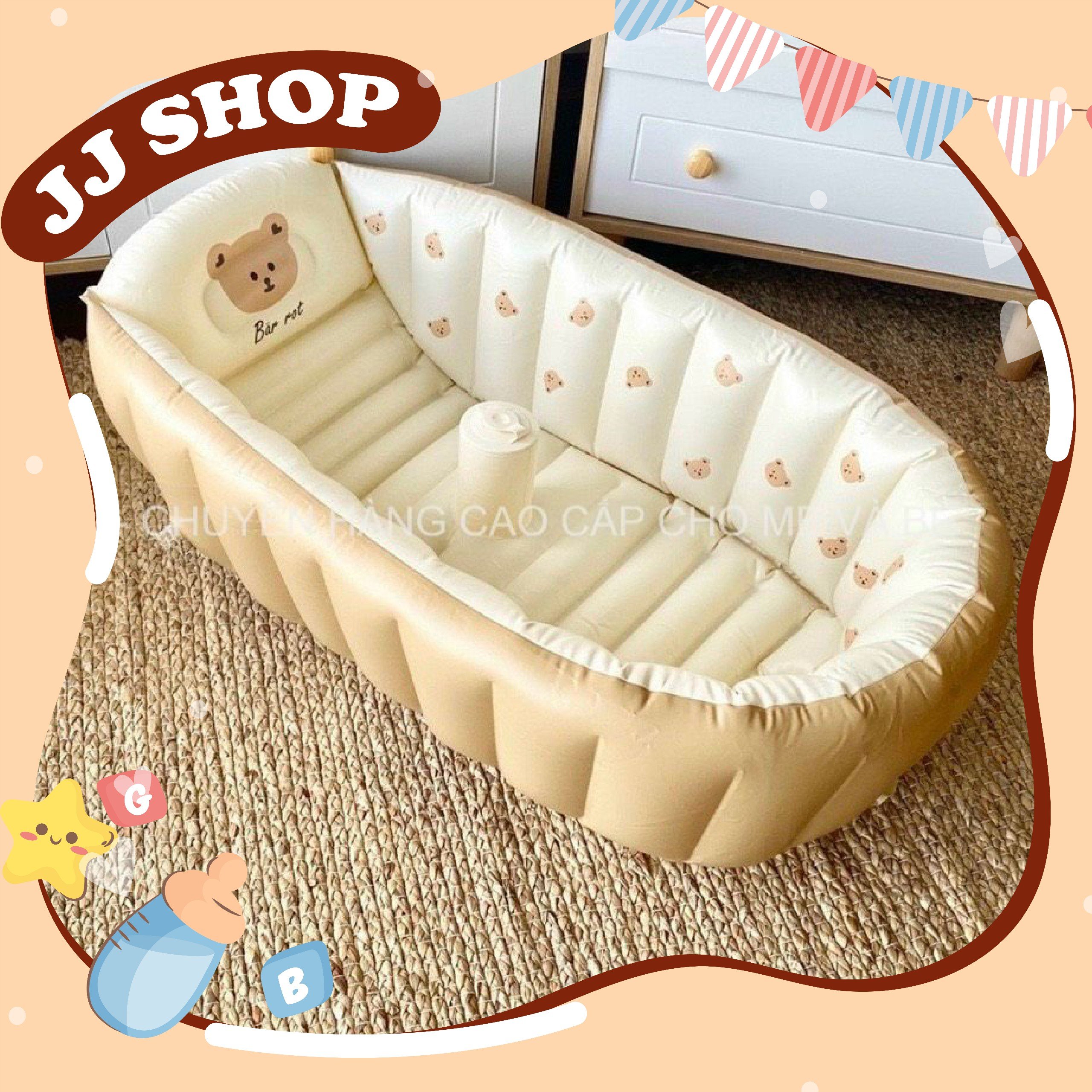Chậu tắm kiêm bể bơi barrot thư giãn cho bé